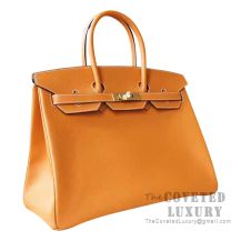 Hermes Birkin 35 Bag 1H Toffee Epsom GHW