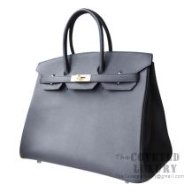 Hermes Birkin 35 Bag 89 Noir Epsom GHW