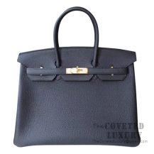 Hermes Birkin 35 Bag 89 Noir Togo GHW