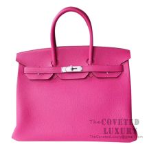 Hermes Birkin 35 Bag L3 Rose Purple Togo SHW