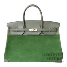 Hermes Birkin 40 Bag V6 Canopee Swift And Grizzly GHW