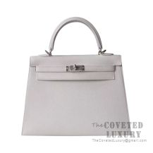 Hermes Kelly 25 Handbag 01 Blanc Epsom SHW