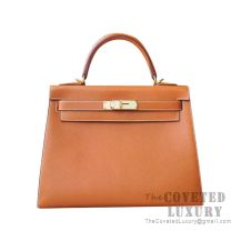 Hermes Mini Kelly I Bag CC77 Blue Iris Ostrich GHW