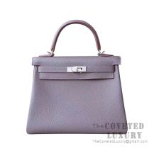 Hermes Kelly 25 Handbag 8F Etain Togo SHW