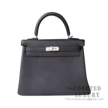 Hermes Kelly 25 Handbag 89 Nior Togo SHW