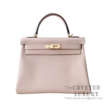 Hermes Kelly 25 Handbag S2 Trench Togo GHW