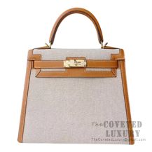 Hermes Kelly 28 Handbag CC37 Gold Bulter GHW