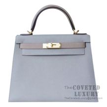 Hermes Birkin 30 Bag ck81 Gris Tourterelle Shining Porosus Croc GHW