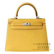 Hermes Kelly 28 Handbag 9D Ambre Epsom SHW