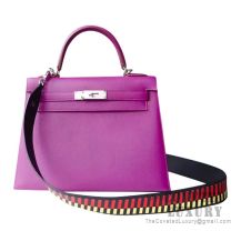 Hermes Kelly 28 Handbag P9 Anemone Epsom SHW