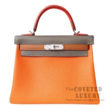 Hermes Kelly 28 Handbag Arlequin Handbag Limited Edition SHW