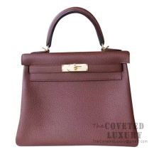 Hermes Kelly 28 Handbag 4G Brulee Togo GHW