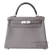 Hermes Kelly 28 Handbag 8F Etain Togo SHW