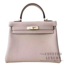 Hermes Kelly 28 Handbag CC81 Gris Tourterelle Togo GHW