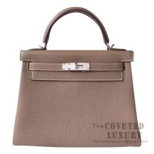 Hermes Kelly 28 Handbag CK18 Etoupe Togo SHW