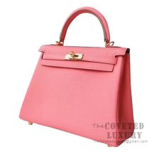 Hermes Kelly 28 Handbag U5 Bose Lipstick Togo GHW