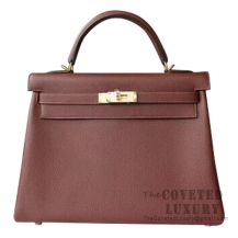 Hermes Kelly 32 Bag 4G Brulee Togo GHW