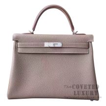 Hermes Kelly 32 Bag CC18 Etoupe Togo SHW