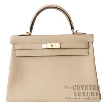 Hermes Birkin 35 Bag CC18 Etoupe Togo GHW