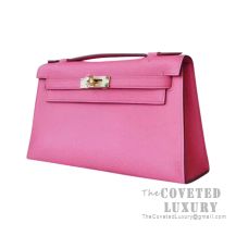 Hermes Mini Kelly I Bag 8W Rose Azalee Epsom GHW