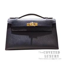 Hermes Mini Kelly I Bag 89 Noir Epsom GHW