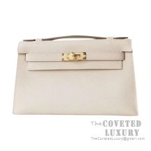 Hermes Mini Kelly I Bag CC10 Craie Epsom GHW