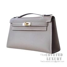 Hermes Mini Kelly I Bag CK18 Etoupe Epsom GHW