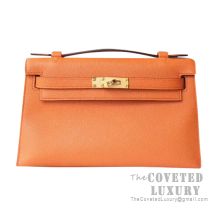 Hermes Mini Kelly I Bag I9 Apricot Epsom GHW