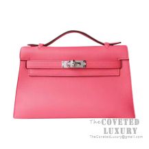 Hermes Mini Kelly I Bag 8W Rose Azalee Swift SHW