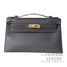 Hermes Mini Kelly I Bag CC88 Graphite Swift GHW