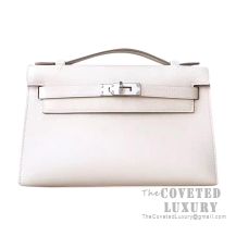 Hermes Mini Kelly I Bag CC10 Craie Swift SHW