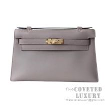 Hermes Mini Kelly II Bag M8 Gris Asphalt Epsom SHW