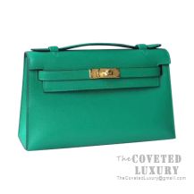 Hermes Mini Kelly I Bag U4 Vert Vertigo Swift GHW