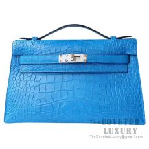 Hermes Mini Kelly I Bag 7Q Mykonos Matte Alligator SHW