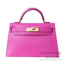 Hermes Mini Kelly I Bag CC10 Craie Evercolor SHW