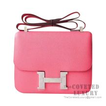 Hermes Constance 23 Bag 8W Rose Azalee Epsom SHW