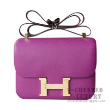 Hermes Constance 23 Bag P9 Anemone Epsom GHW