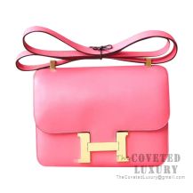 Hermes Constance 23 Bag 8W Rose Azalee Swift GHW