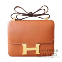 Hermes Constance 23 Bag CC37 Gold Swift GHW