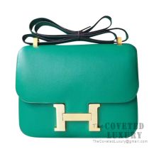 Hermes Constance 23 Bag U4 Vert Vertigo Swift GHW