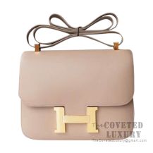 Hermes Constance 23 Bag 1F Argile Tadelakt GHW