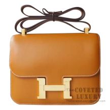 Hermes Mini Constance 18 Bag CC21 Natural Sable Bulter GHW