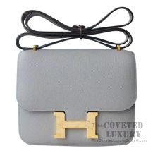 Hermes Mini Constance 18 Bag 4Z Gris Mouette Epsom GHW