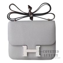 Hermes Mini Constance 18 Bag 4Z Gris Mouette Epsom SHW