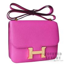 Hermes Mini Constance 18 Bag Magnolia Epsom GHW