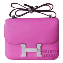 Hermes Mini Constance 18 Bag Magnolia Epsom SHW