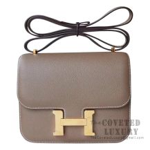 Hermes Mini Constance 18 Bag CK18 Etoupe Epsom GHW