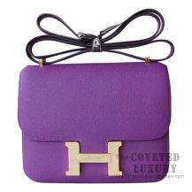 Hermes Mini Constance 18 Bag P9 Anemone Epsom GHW