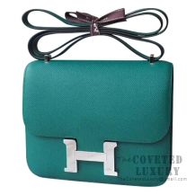 Hermes Mini Constance 18 Bag Z6 Malachite Epsom SHW