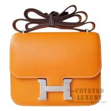 Hermes Mini Constance 18 Bag 1H Toffee Swift SHW
